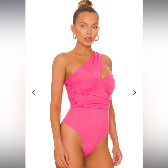 NWT Lovers and Friends Liv Bodysuit Hot Pink - Picture 3 of 9